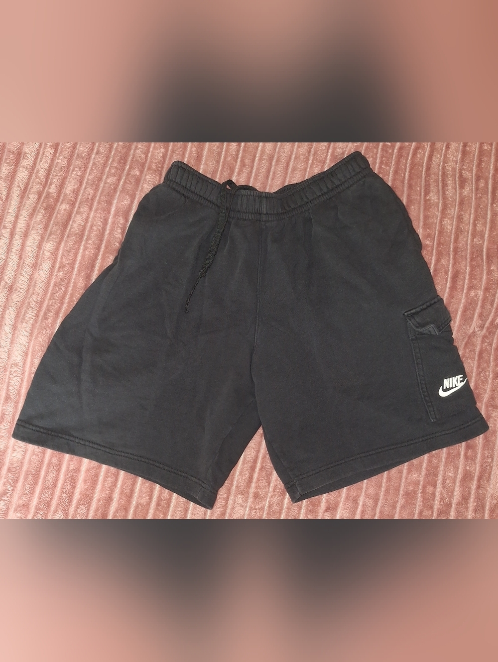 Nike Black Athletic Drawstring Performance Shorts